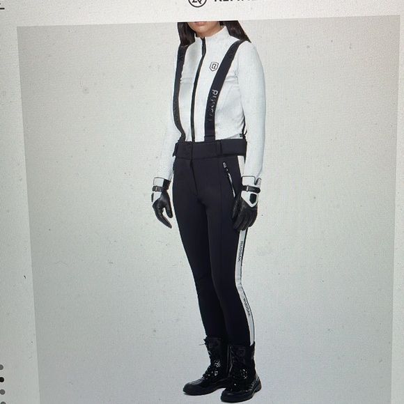 Rudsak messa one piece ski pant suit with logo straps - Picture 2 of 12